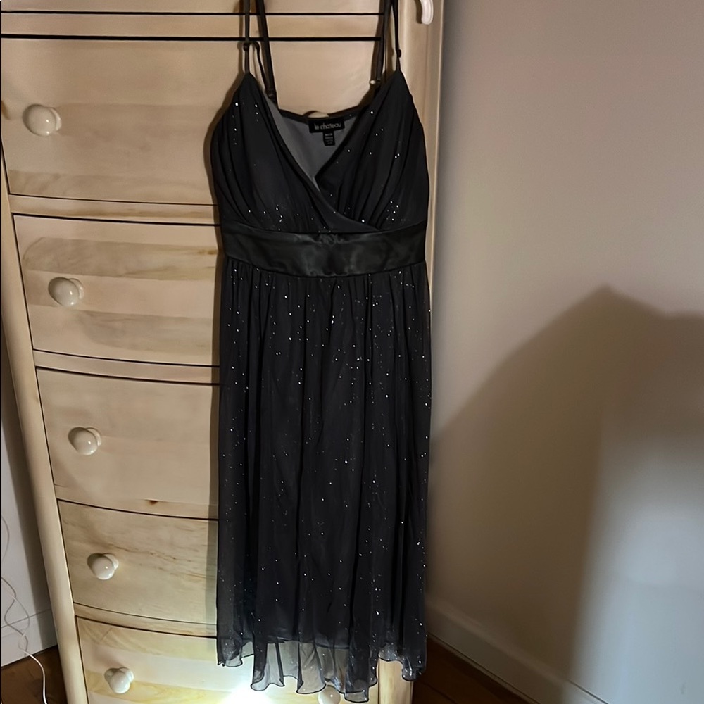 Elegant Grey Evening Dress